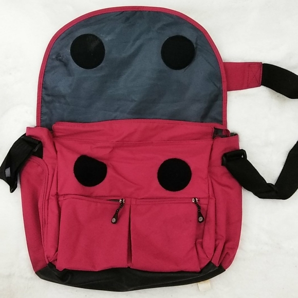 Columbia Red Canvas Laptop or Baby Bag - Picture 4 of 11